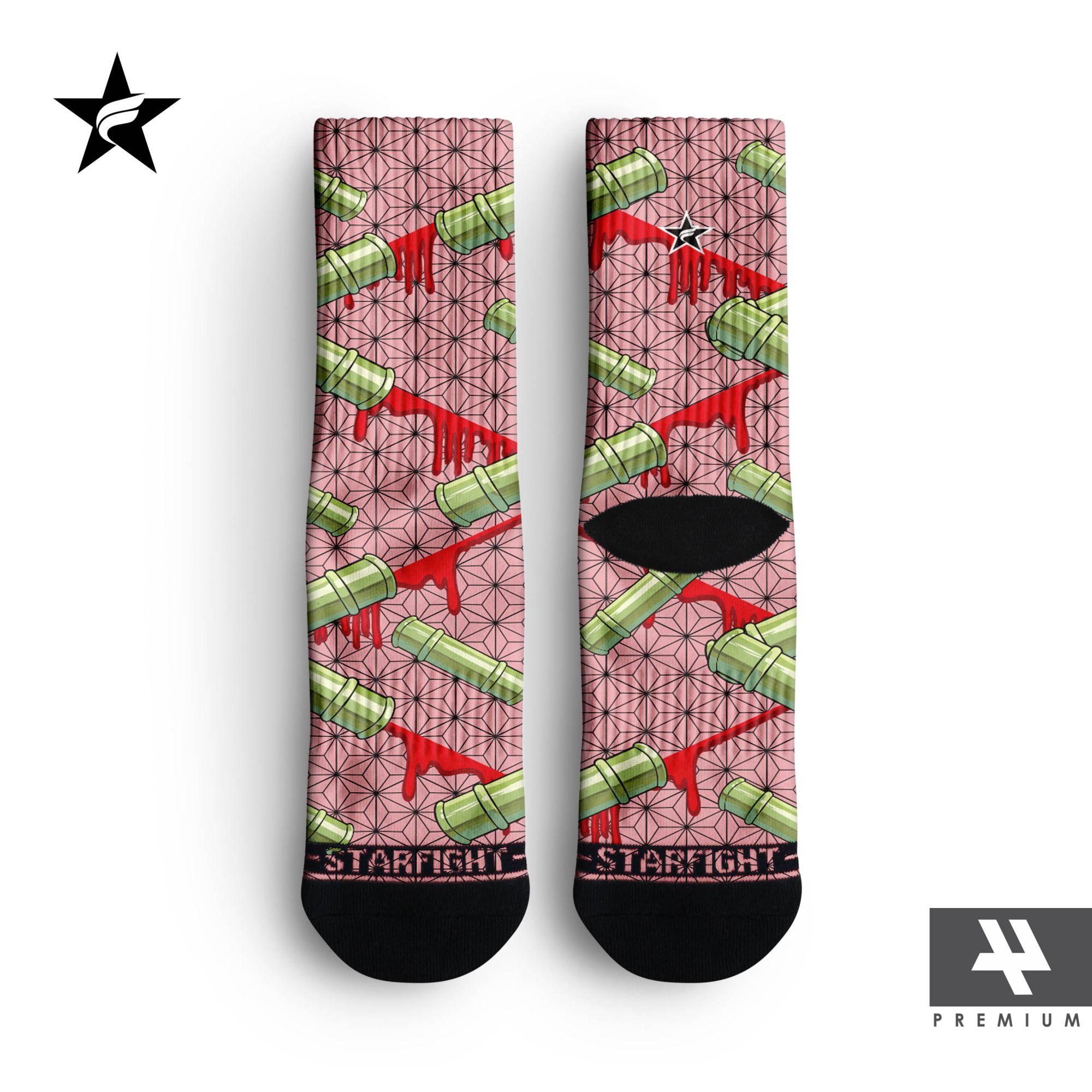 Nezuko Kamado - Premium Socks Starfight - Kimetsu no Yaiba - Gambar 2