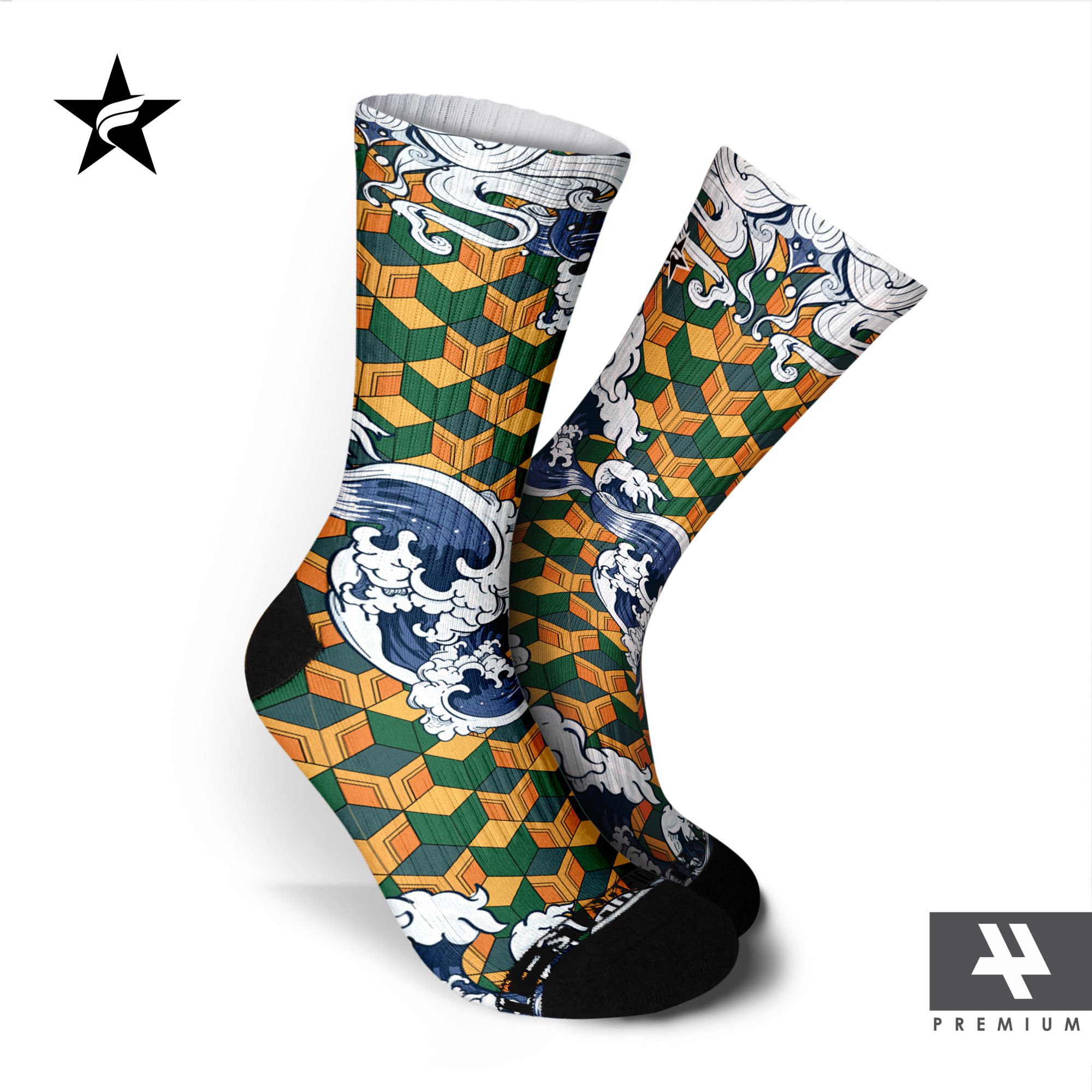 Giyu Tomioka - Premium Socks Starfight - Kimetsu no Yaiba