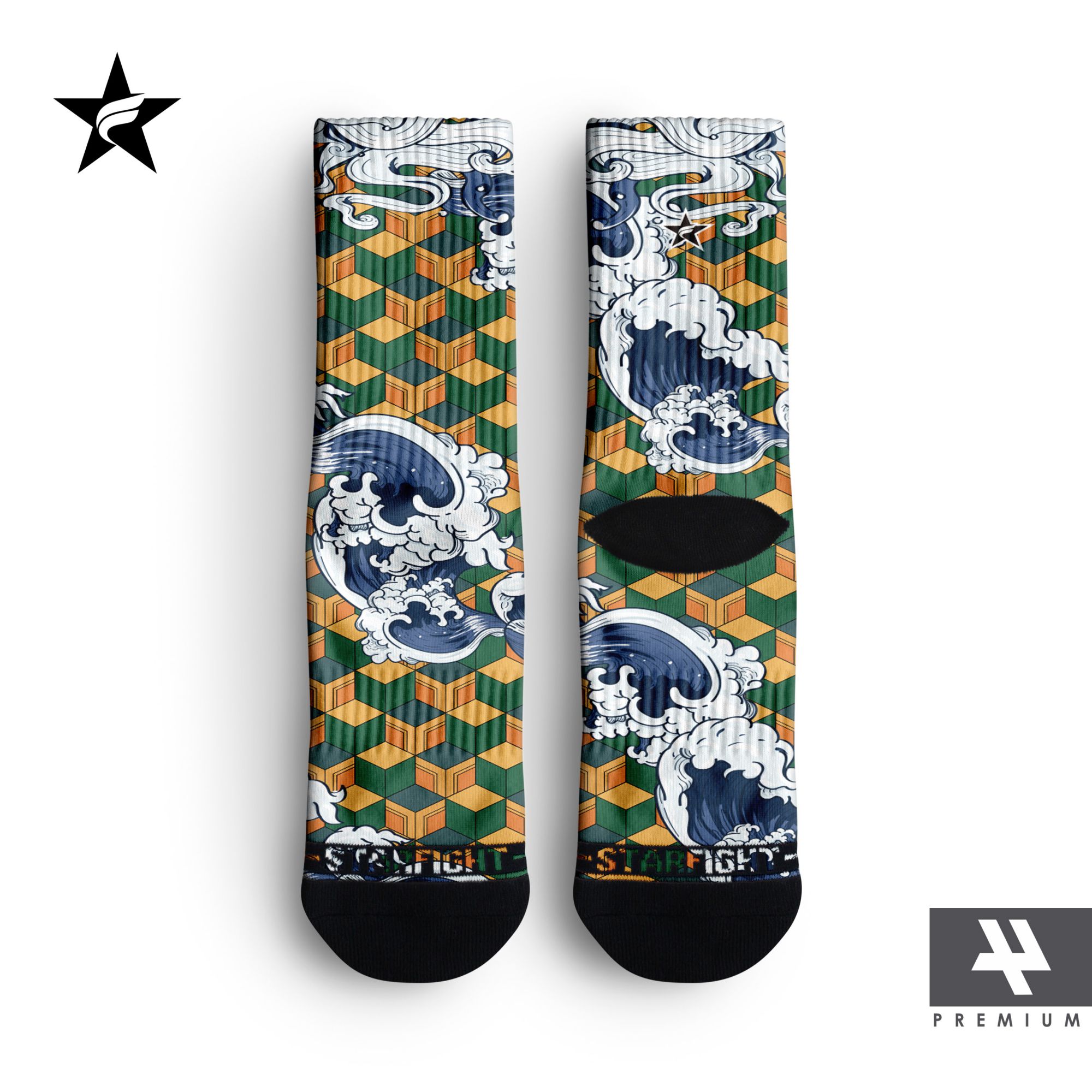 Giyu Tomioka - Premium Socks Starfight - Kimetsu no Yaiba - Gambar 2