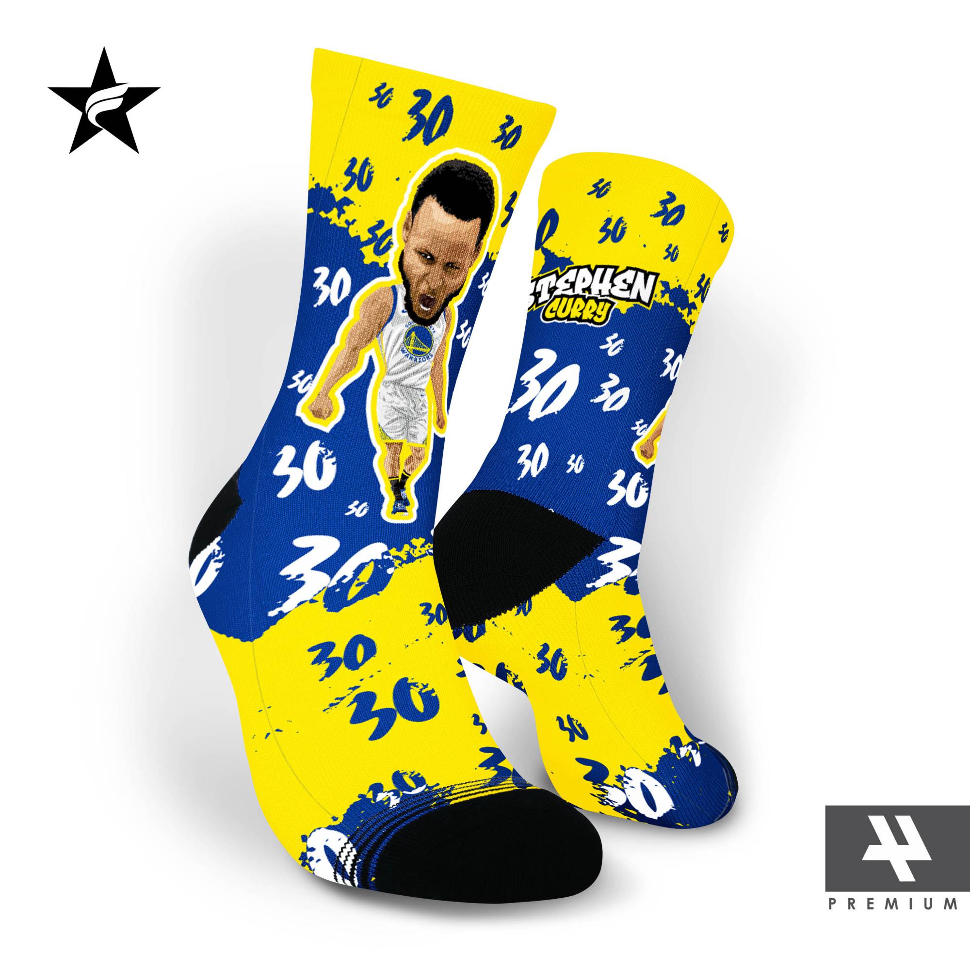 Stephen Curry - Premium Socks Starfight