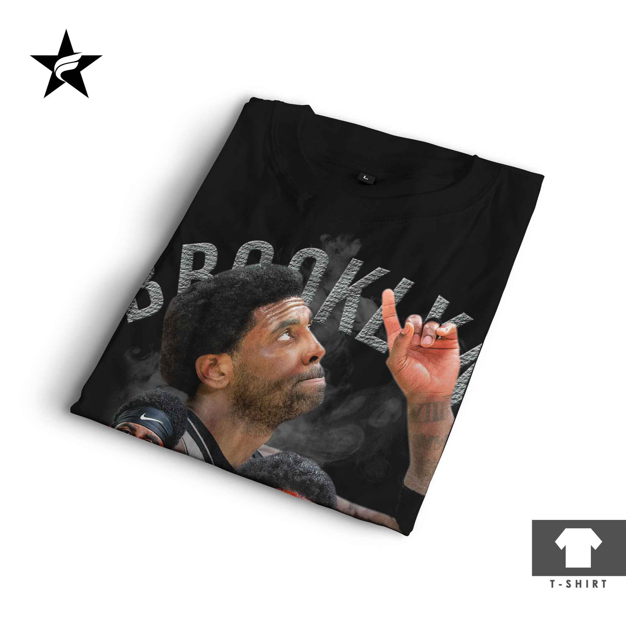 Kaos Bootleg Kyrie Irving - Vintage 90s Starfight T-Shirt - Gambar 3