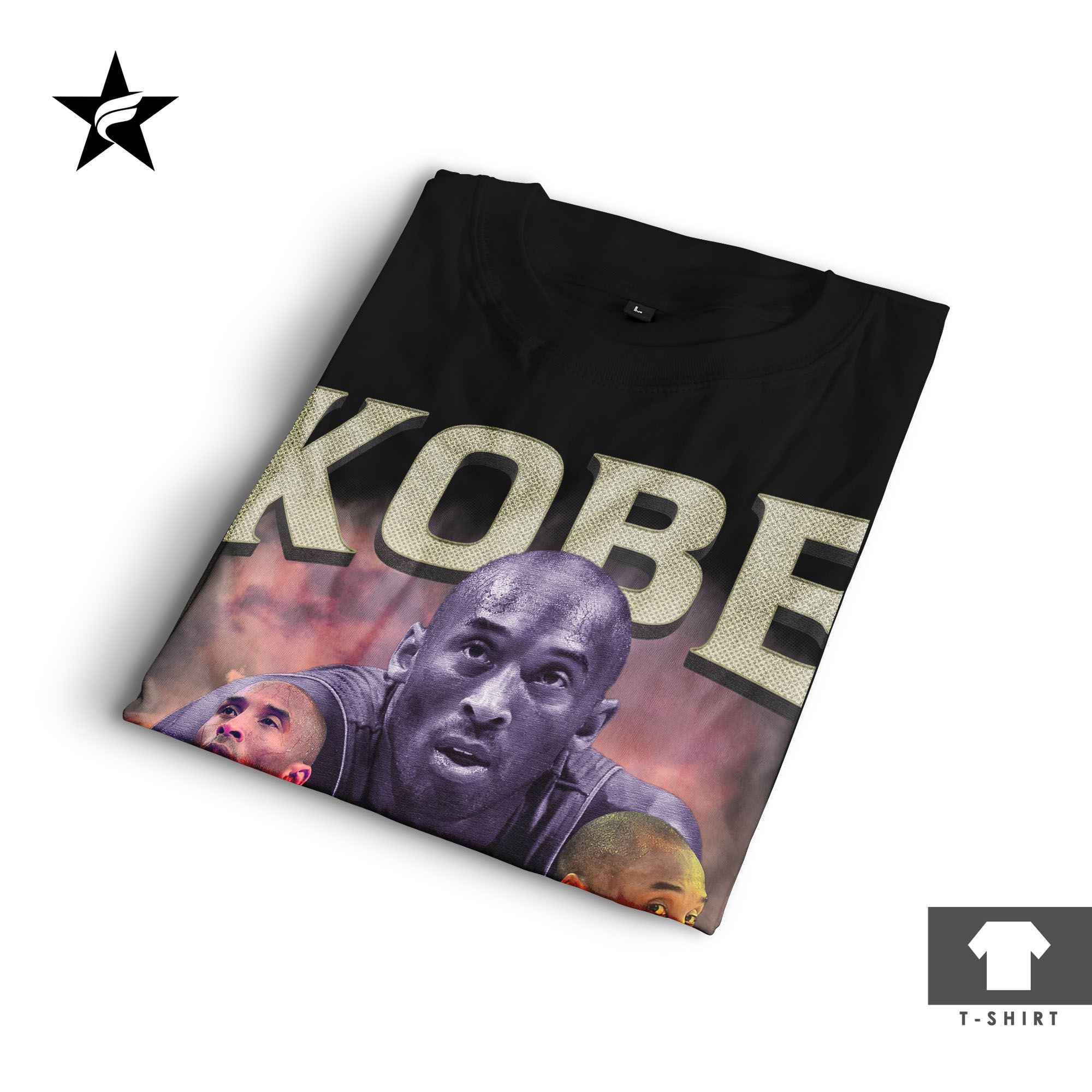 Kaos Bootleg Kobe Bryant - Vintage 90s Starfight T-Shirt - Gambar 3