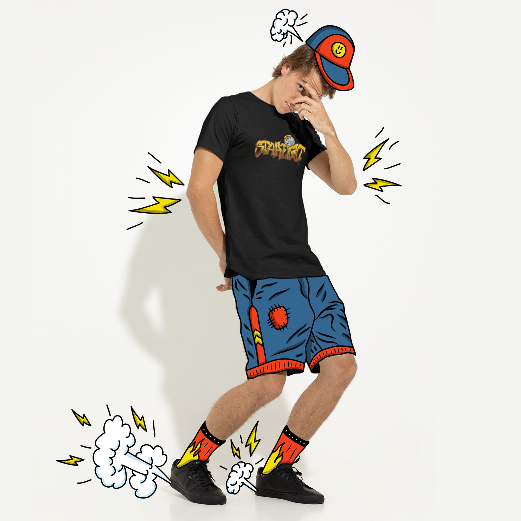 Kaos Hollyskull - Starfight T-Shirt - Gambar 4