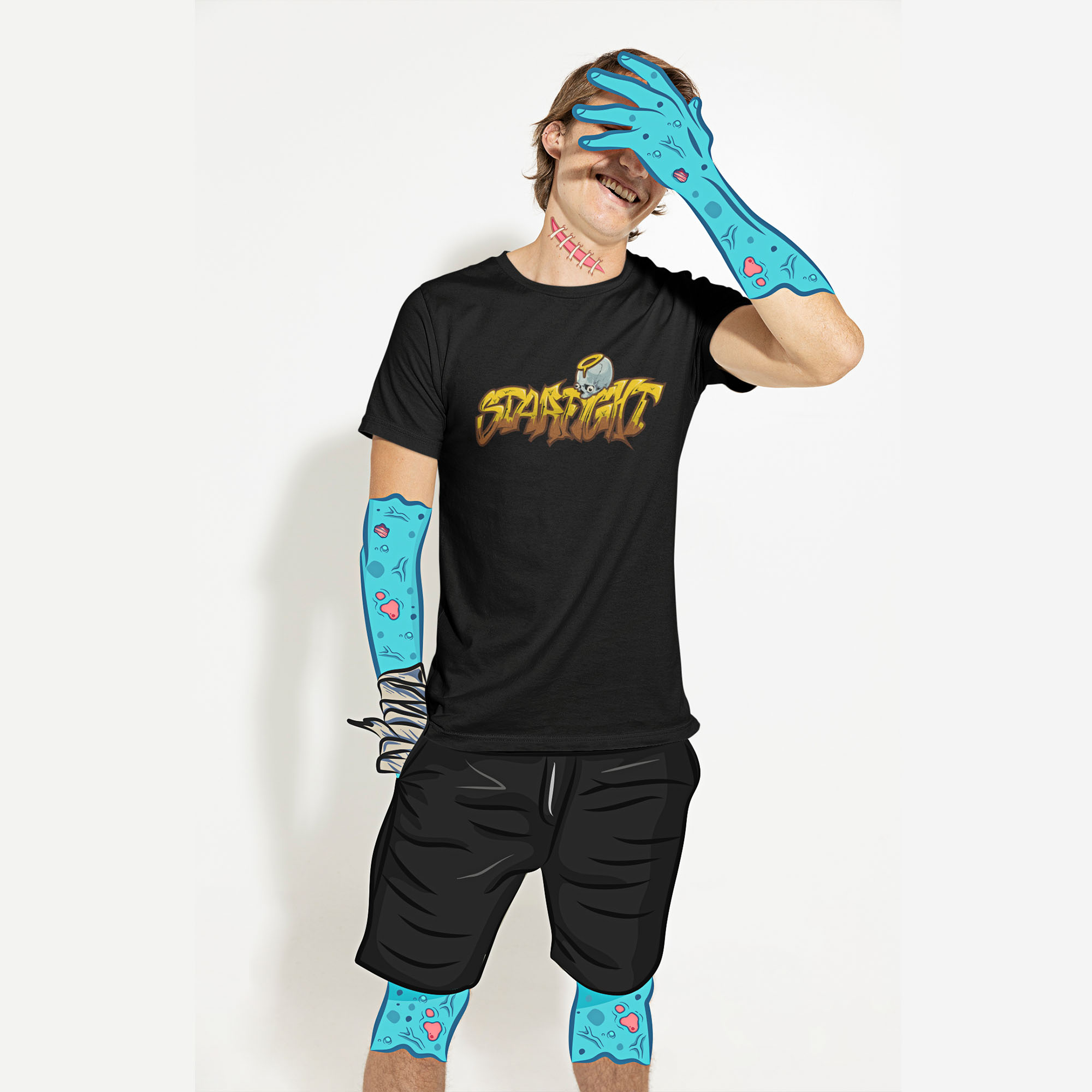 Kaos Hollyskull - Starfight T-Shirt - Gambar 5