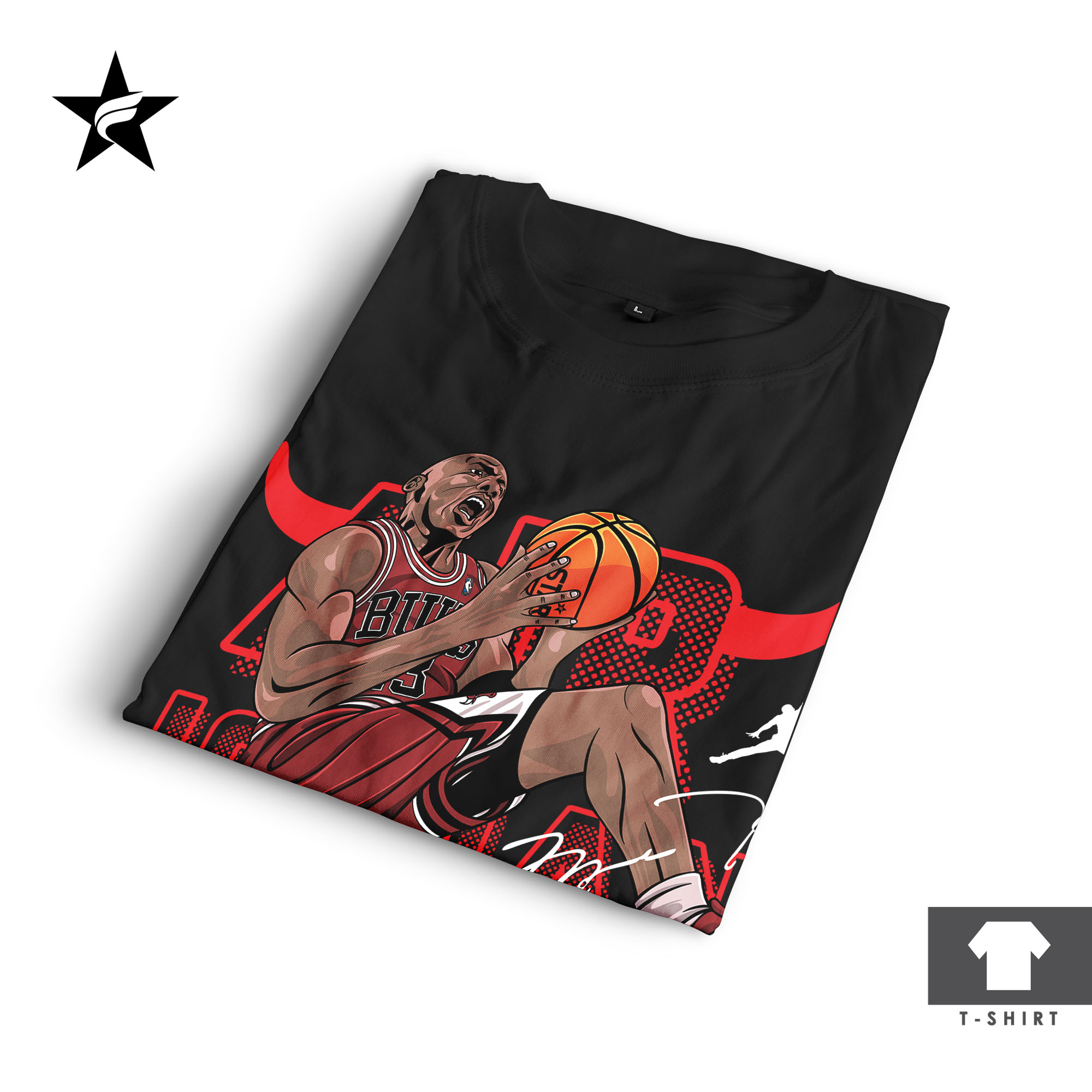 Kaos Michael Jordan - Starfight T-Shirt - Gambar 3