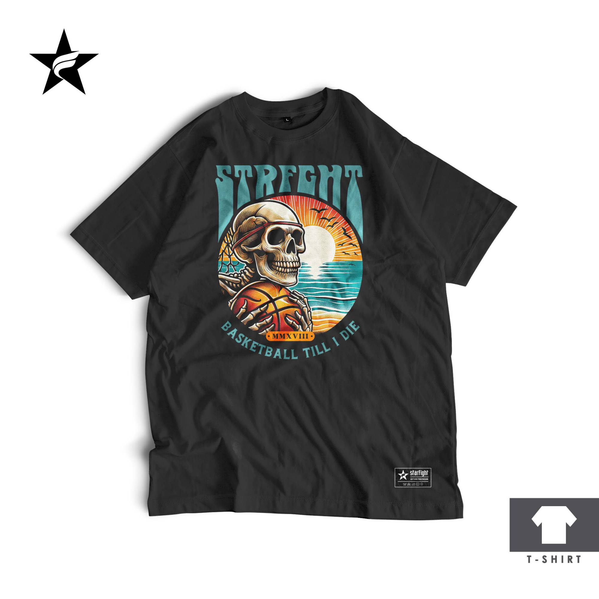 Kaos Basketball Till I Die - Starfight T-Shirt - Gambar 2